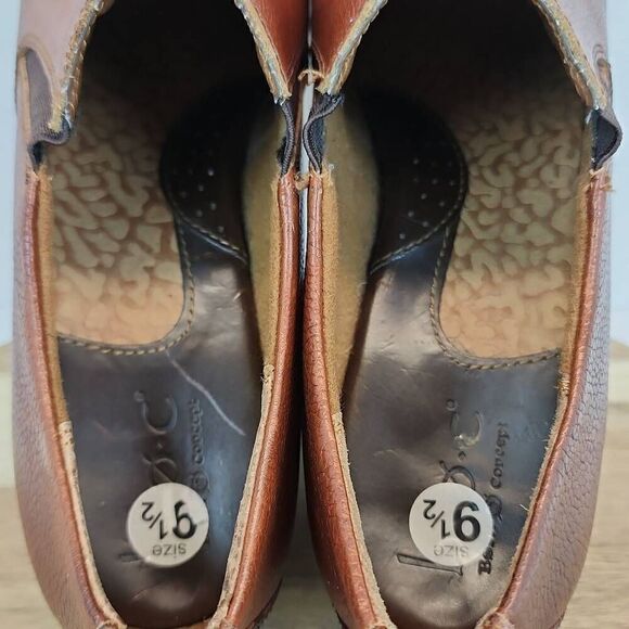 B.O.C. Born Concept Brown Pebble Leather Ankle Comfort Booties Wmns 9.5 - Picture 11 of 12